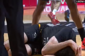 Zagorac je tresnuo glavom o parket! Košarkaš Partizana ostao da leži na terenu (VIDEO)