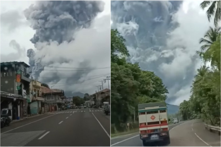 Vulkan se probudio: Stub pepela išao do kilometar u visinu, erupcija trajala 17 minuta (VIDEO)