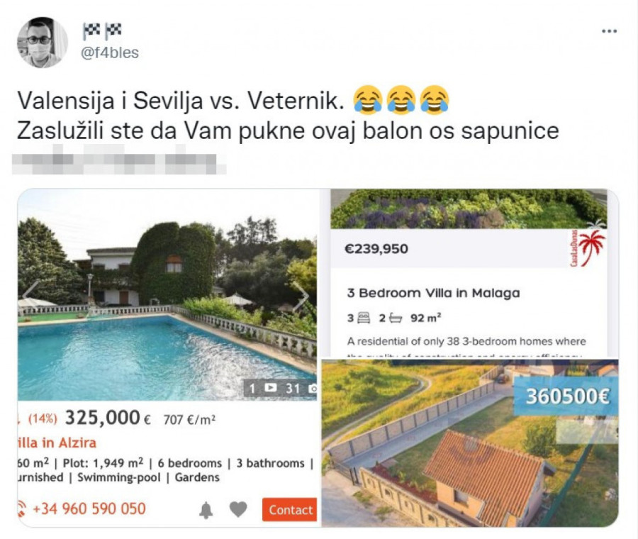 Barselona vs. Tatarsko brdo: Cene luksuznih vila u Veterniku mnogo veće nego u Barseloni, a na Dedinju bruka! (FOTO)