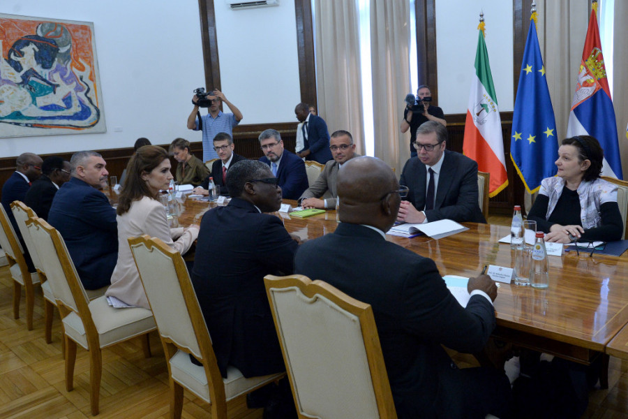 sastanak predsednika Srbije Aleksandra Vučića sa potpredsednikom Ekvatorijalne Gvineje Teodorom Obijangom Ngemom Mangeom