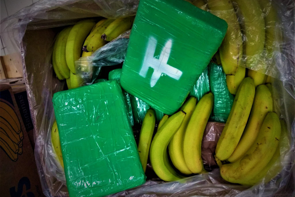 U paketima banana pronađeno oko 30 kilograma kokaina: Drogu pronašli radnici u skladištu