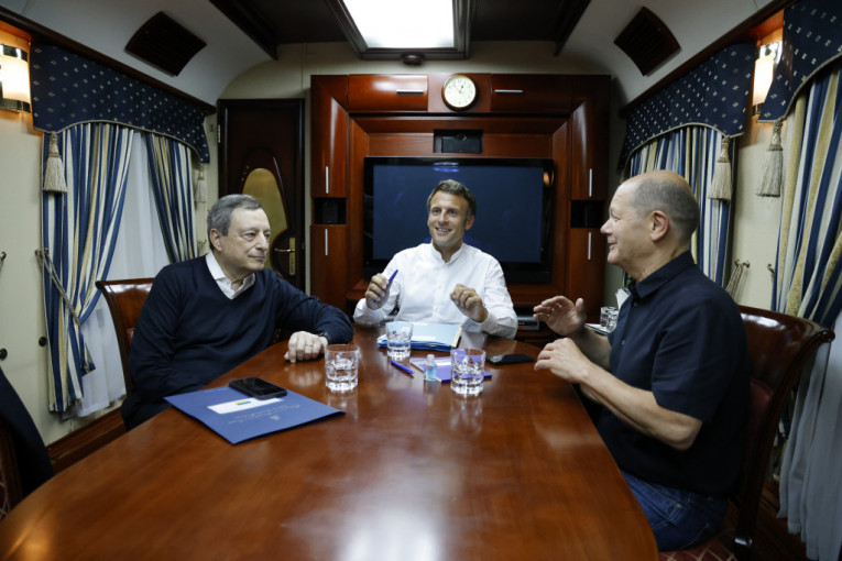 Lideri tri ključne zemlje EU u vozu za Kijev: Zelenski u strahu da će od njega tražiti da prihvati... (FOTO)