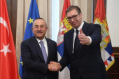 Sastali se predsednik Vučić i Čavušoglu: "Kao i uvek, otvoren i prijateljski razgovor"
