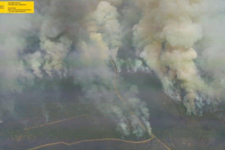 Posle talasa vrućine nezapamćen požar u Španiji: Evakuisano preko 650 ljudi, gori 9.000 hektara šume (VIDEO)