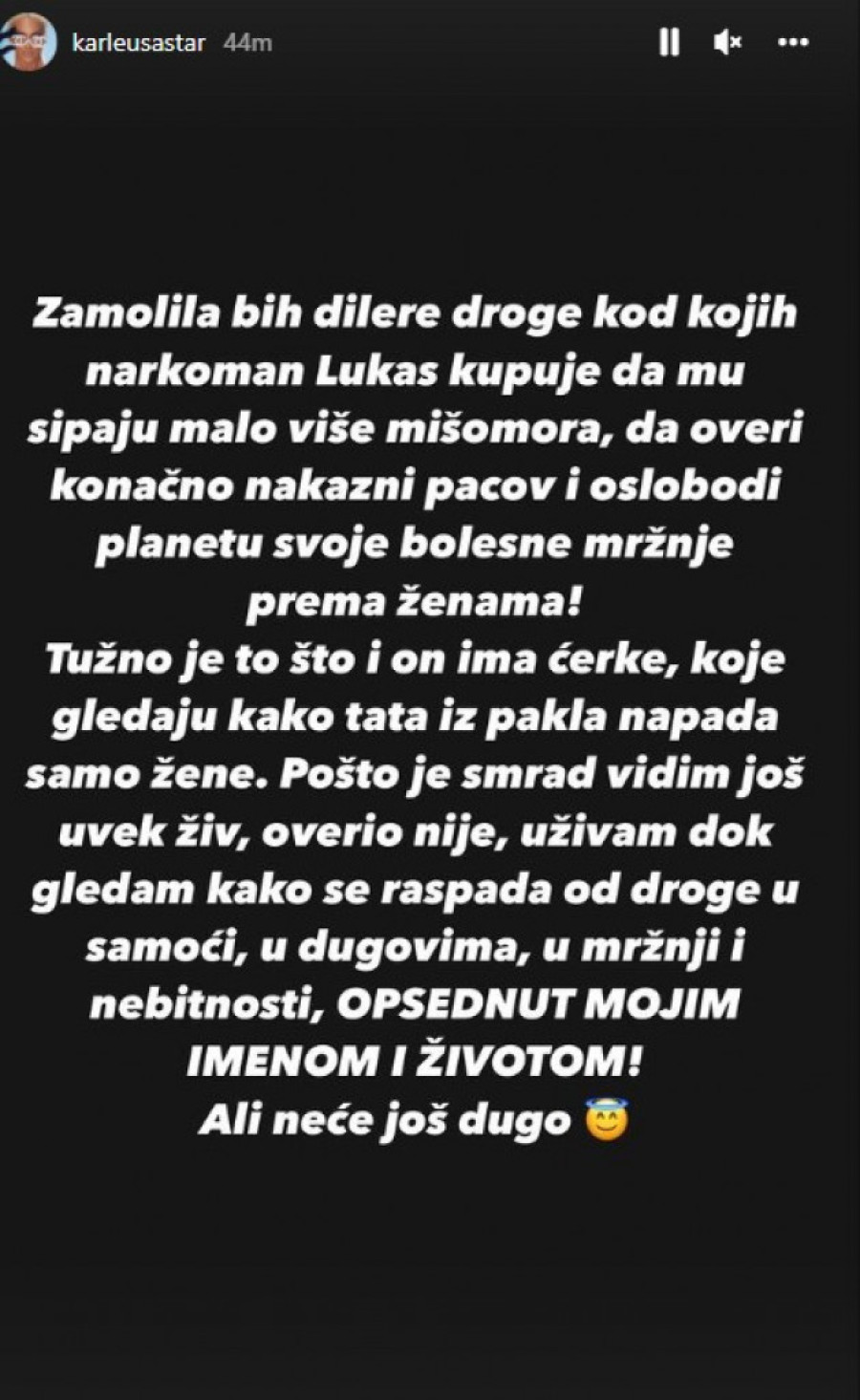 Lukas i JK nastavljaju da se vređaju! On tvrdi da je varala Duška s vaterpolistom, ona njemu da je nakazni pacov koji mrzi žene! (FOTO)