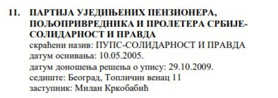PUPS odlazi u istoriju: Ovo je novo ime političke stranke