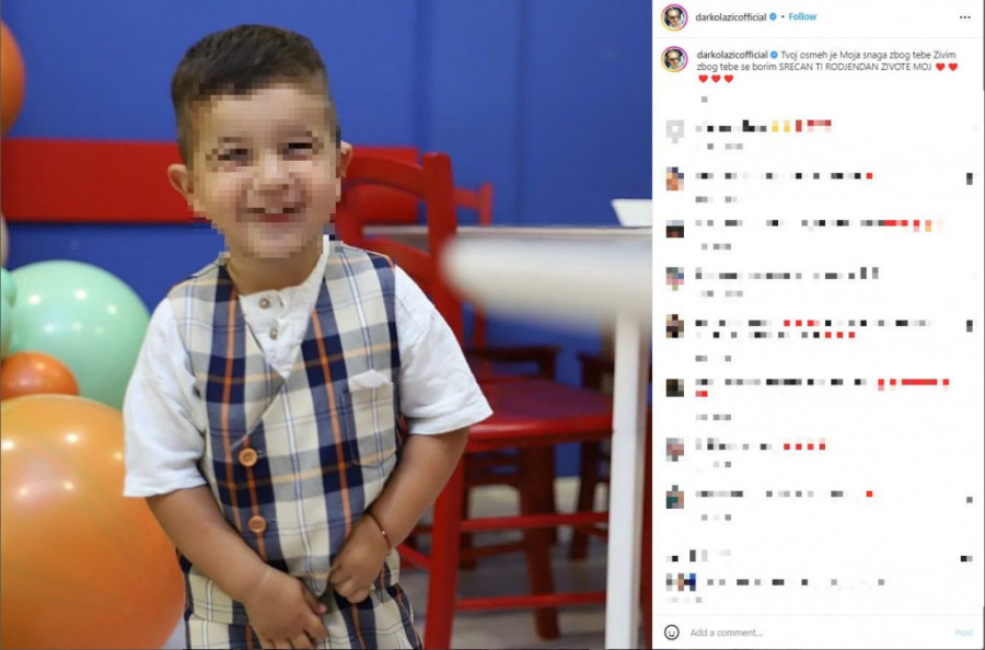 Darko Lazić emotivan na treći rođendan sina: Zbog tebe se borim! (FOTO)