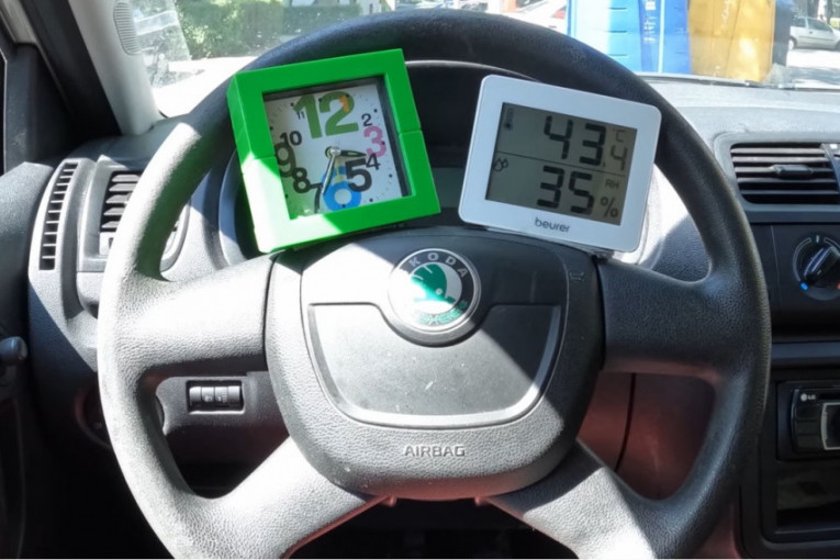 OPREZNO!!! Pogledajte kako brzo raste temperatura u automobilu parkiranom na suncu (VIDEO)