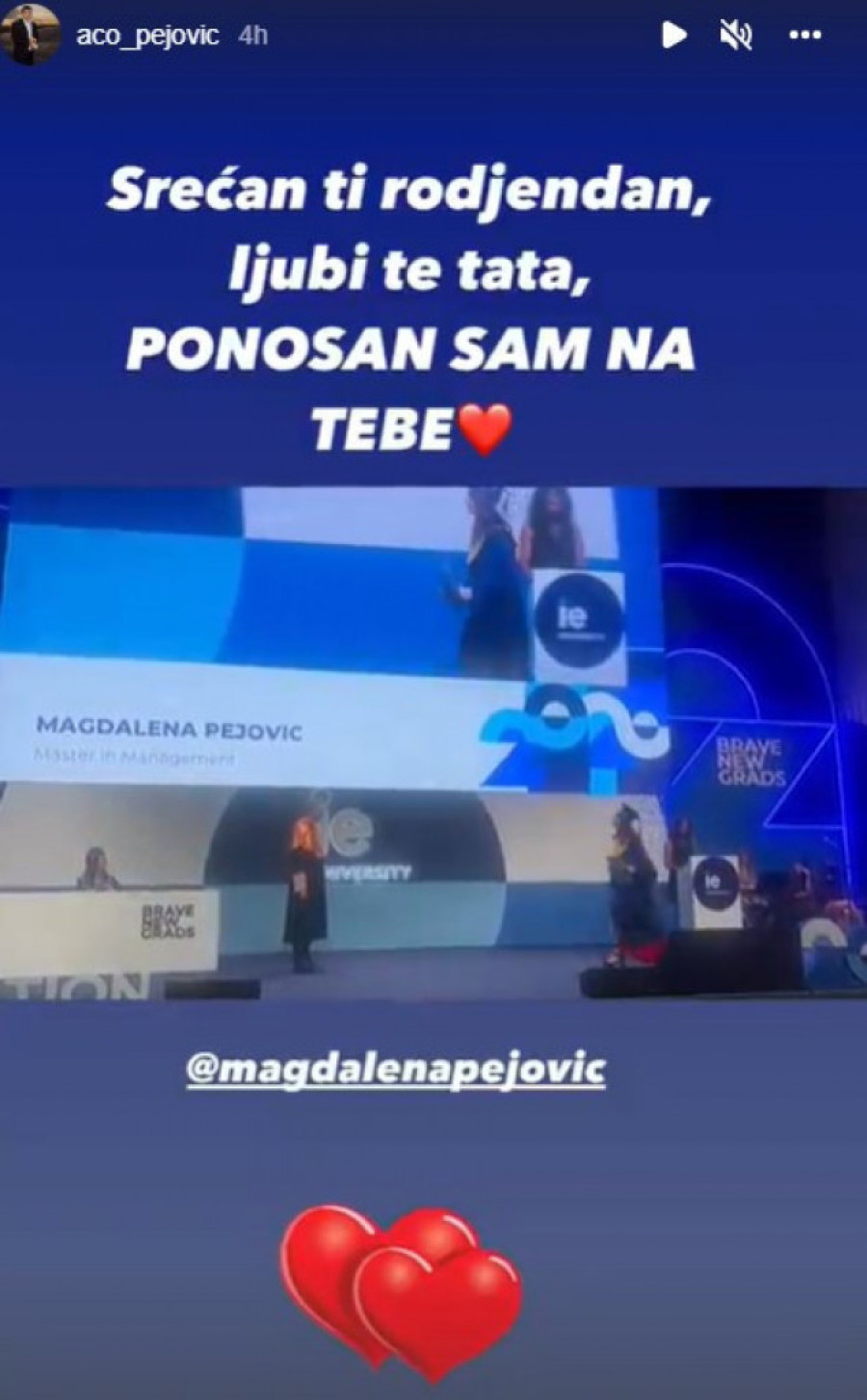 Duplo slavlje u porodici Aca Pejovića! Pevačeva ćerka završila master u Španiji, ovaj dan im je bitan zbog još jedne stvari