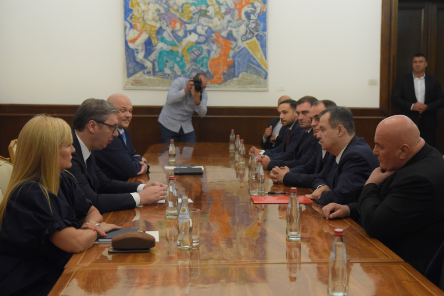 Spremni za nastavak saradnje: Dačić i Marković na konsultacijama o budućoj vladi sa predsednikom Vučićem
