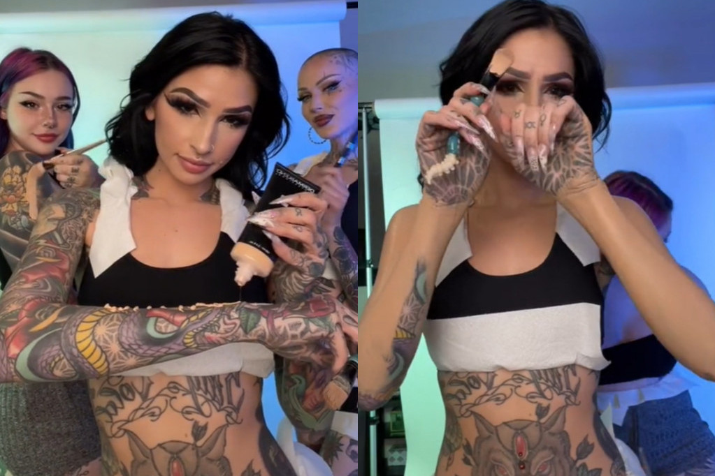 Zapalili društvene mreže: Tatu modeli šminkom prekrili ekstremne tetovaže i izgledaju neprepoznatljivo
