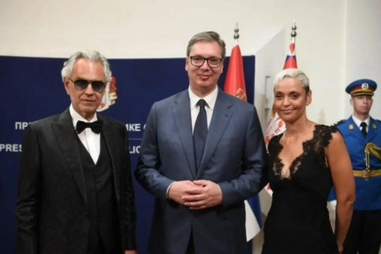 Vučić dodelio Zlatne medalje za zasluge Bočeliju i Marizi: Predsednik se susreo sa svetski priznatim umetnicima (FOTO)