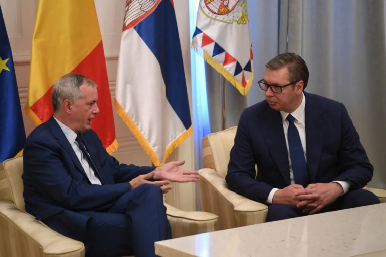 Hvala na snažnoj podršci na evropskom putu: Vučić sa odlazećim ambasadorom Belgije
