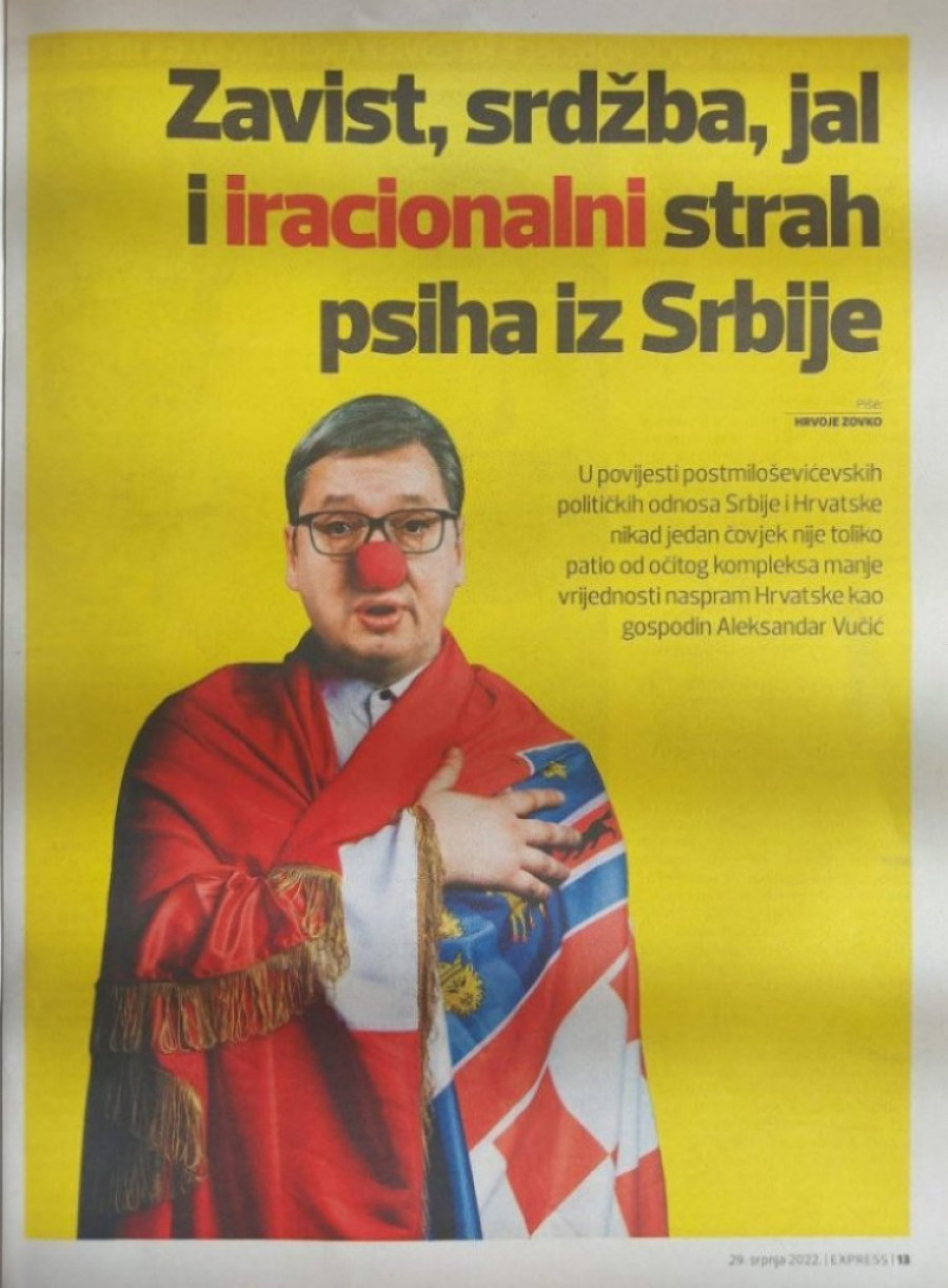 Skandalozne strane u hrvatskim medijima! Nastavlja se bolesna kampanja protiv predsednika Vučića (FOTO)