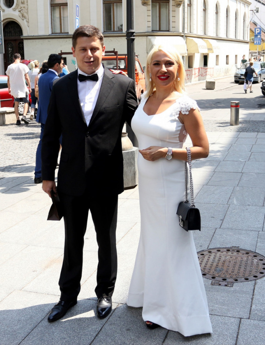 Jovana Jeremić i Vojislav Milošević na venčanju
