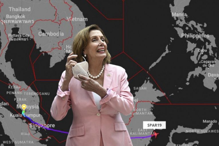 Ceo svet pod budnim okom prati avion Nensi Pelosi: Poleteo iz Kuala Lumpura, ne zna se da li ide na Tajvan (FOTO)