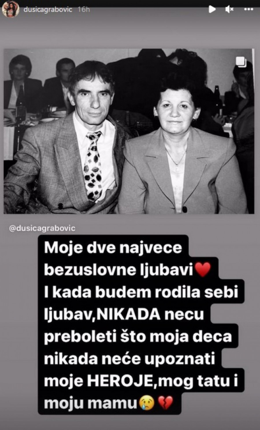 Instagram screenshot / dusicagrabovic