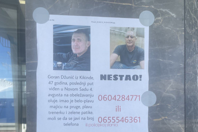 Nestao Goran iz Kikinde: Svaki trag mu se gubi posle obeležavanja "Oluje" u Novom Sadu!