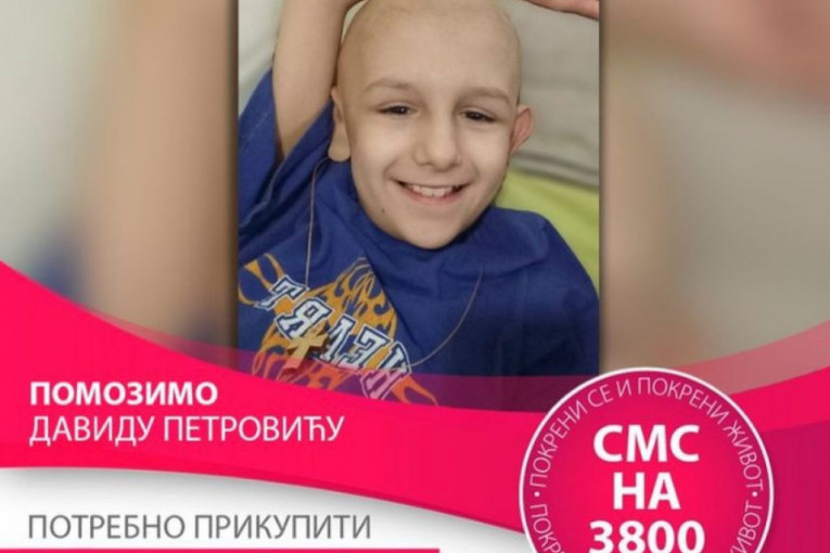 Pomozi, Srbijo! David (10) se drugi put bori sa leukemijom: Da bi još jednom pobedio, potrebno mu je 150.000 evra za lečenje u inostranstvu!