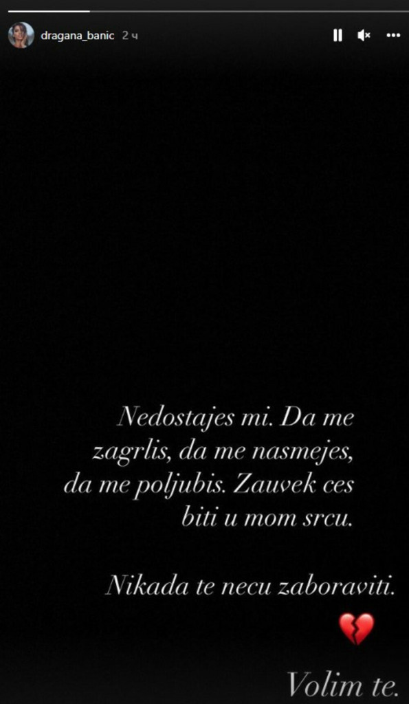 "Nedostaješ mi da me zagrliš, poljubiš...": Prva objava srpske misice posle ubistva škaljarca na Pagu!