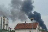 Požar u Zemunu: Crni dim prekrio naselje, vatrogasci na terenu (FOTO/VIDEO)