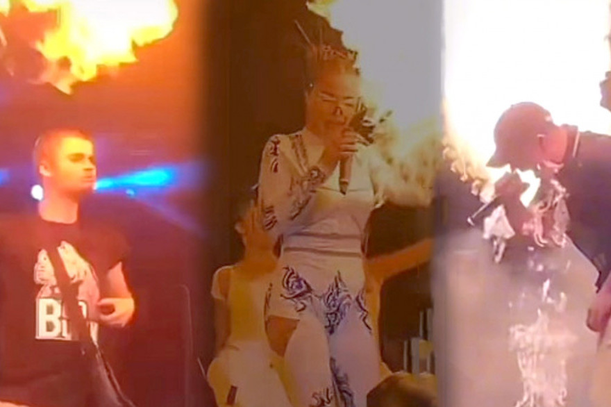 Izvođači se umalo zapalili na Music Week-u! Plamen buknuo tik uz njih, na mrežama kruži hit snimak! (VIDEO)