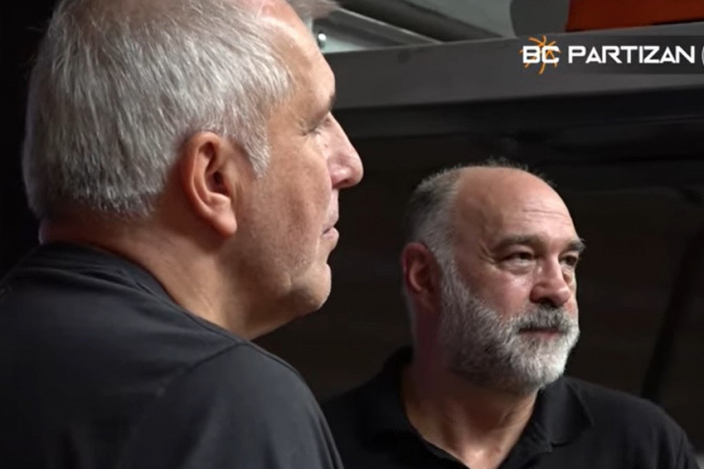 Susret najboljeg trenera Reala i najboljeg u Evroligi! Laso došao u Fuenlabradu da poseti Partizan i Željka Obradovića (VIDEO)