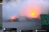 Strašna eksplozija u kvalifikacijama Formule! Bolid Red Bula završio u ogradi, a onda je stazu prekrio gust dim! (VIDEO)