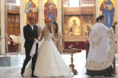 Oženio se Noletov brat! Prve fotografije mlade i mladoženje u crkvi u centru Beograda (FOTO/VIDEO)