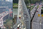 Ogromne gužve u Beogradu: Na Gazeli kolaps - vozila bukvalno mile, a evo gde su čepovi u ovom trenutku (FOTO)