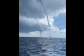 Neverovatan fenomen kod Majorke: Pored ostrva protutnjala četiri vodena tornada! (VIDEO)