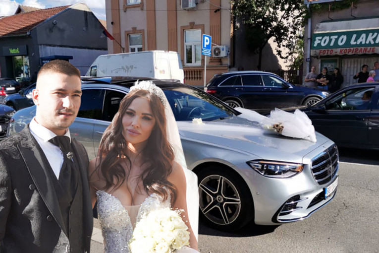 Vozni park sa svadbe Bojane i Mirka Šijana: Mladenci u besnoj mašini od 115.000 evra, a tek da vidite ostale! (FOTO/VIDEO)
