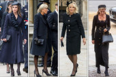 Na sahrani kraljice Elizabete suva elegancija: Plemkinje, princeze i kraljice u elegantnim crnim izdanjima, koja vrede bogatstvo (FOTO)