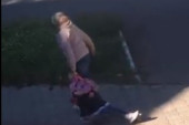 Snimak koji je podelio tviteraše! Majka vuče dete u školu - borba protiv lenjosti ili nasilje? (VIDEO)