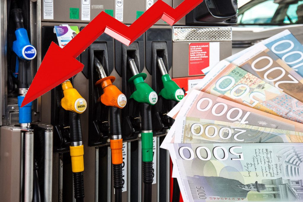 Pojeftinjuje gorivo na pumpama u Srbiji