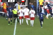 Masovna tuča na meču Francuza i Poljaka: Sudija morao da prekine utakmicu u 77. minutu (VIDEO)