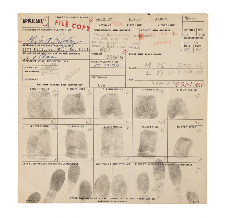 Šta spaja Supermenov kostim, rukavice Darta Vejdera i potpisani zahtev za nošenje oružja Elvisa Prislija? (FOTO)