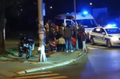 Teška saobraćajka na Senjaku: Sudarili se BMW i motociklista (VIDEO)