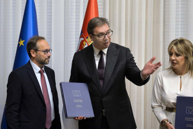Vučić nakon sastanka sa Žiofreom: U izveštaju nam se jedino zamera što nismo uveli sankcije Rusiji