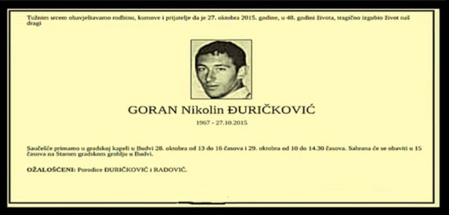 Pižonov zet likvidiran iz snajpera u Budvi: Obezbeđenje, blindirana vozila i oprez nisu sačuvali Goranovu glavu!