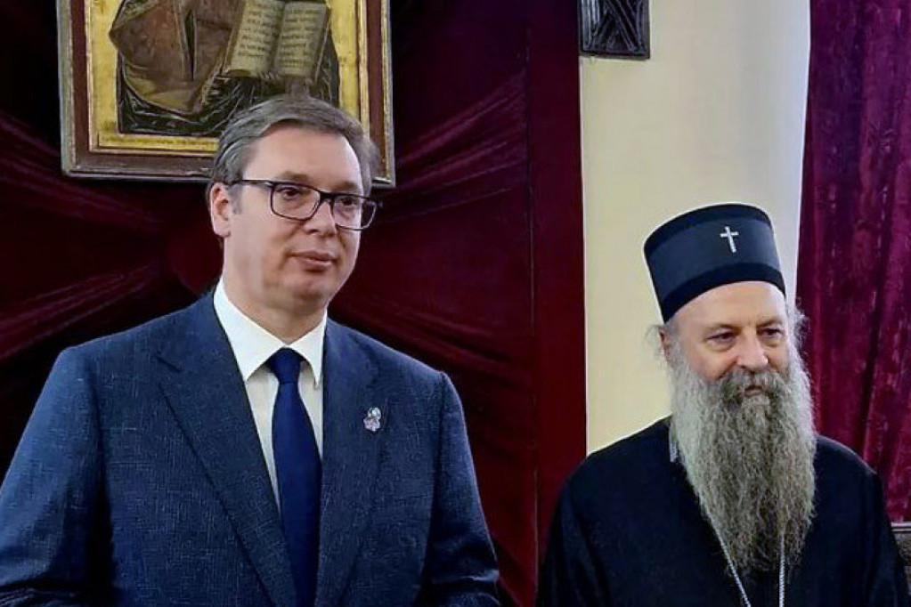“Odlučni smo da branimo vitalne, nacionalne i državne interese”: Završen sastanak predsednika sa patrijarhom i Sinodom SPC (FOTO)