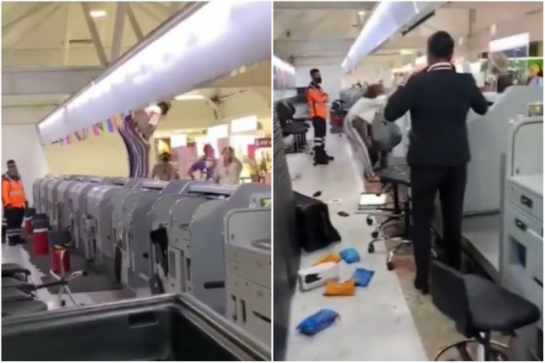 Putnica zakasnila na let, pa bes iskalila na radnicama aerodroma: Udarala ih i napravila haos (VIDEO)