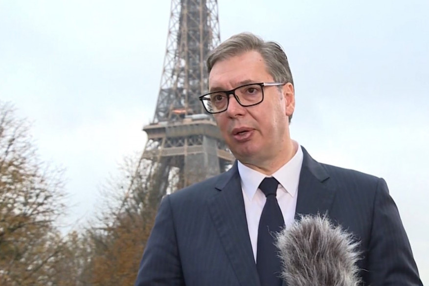 Vučić se obratio iz Pariza: Zadovoljan sam razgovorom sa Makronom, izneo sam jasan stav Srbije