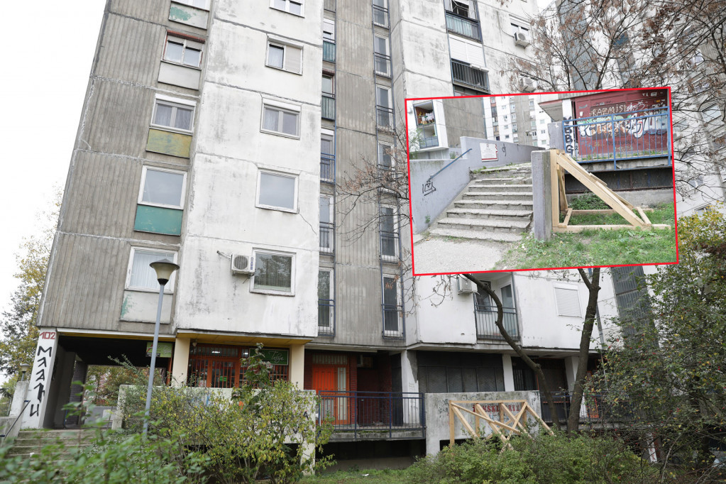 Strava i užas na Novom Beogradu! Soliter u Bloku 62 počeo da tone: Drži ga samo drvena greda, a stanari ogorčeni! (FOTO)