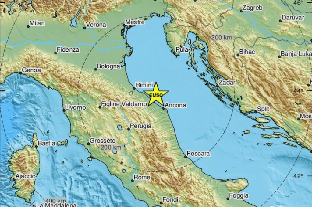 Zemljotres u Jadranu, tresla se Italija