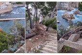 Jako nevreme pogodilo Dubrovnik: Vetar čupao drveće (VIDEO)