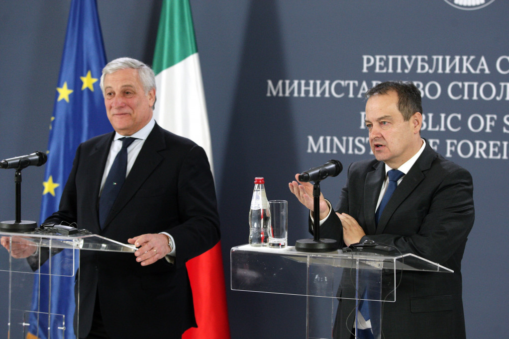 Jednostrane akcije ne mogu da dovedu do rešenja: Dačić i Tajani o aktuelnoj situaciji na KiM