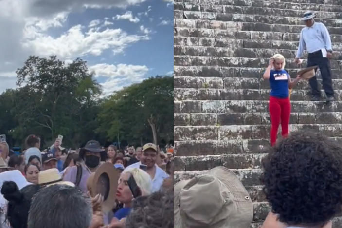 Žena izviždana i gađana smećem jer se popela na zabranjenu piramidu Maja: Besni Meksikanci uzvikivali „zatvor, zatvor, zatvor" (VIDEO)