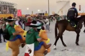 Nije Mundijal samo fudbal! Genijalno – meksička konjica čuva leđa policiji u Kataru! (VIDEO)