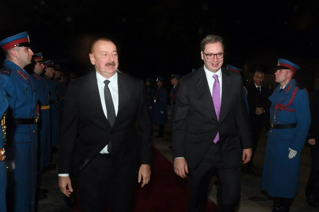 "I kada ih dočekuje i kada ih ispraća...": Emotivna poruka Vučića po ispraćanju predsednika Azerbejdžana (FOTO)